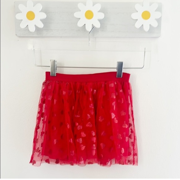 Celebrate It Valentines day Red Layered Lace Skirt size 6/6x - Picture 1 of 4